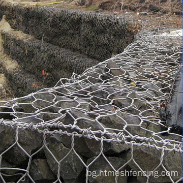 галванизирани габионни кошници Gabion Mesh за речната стена